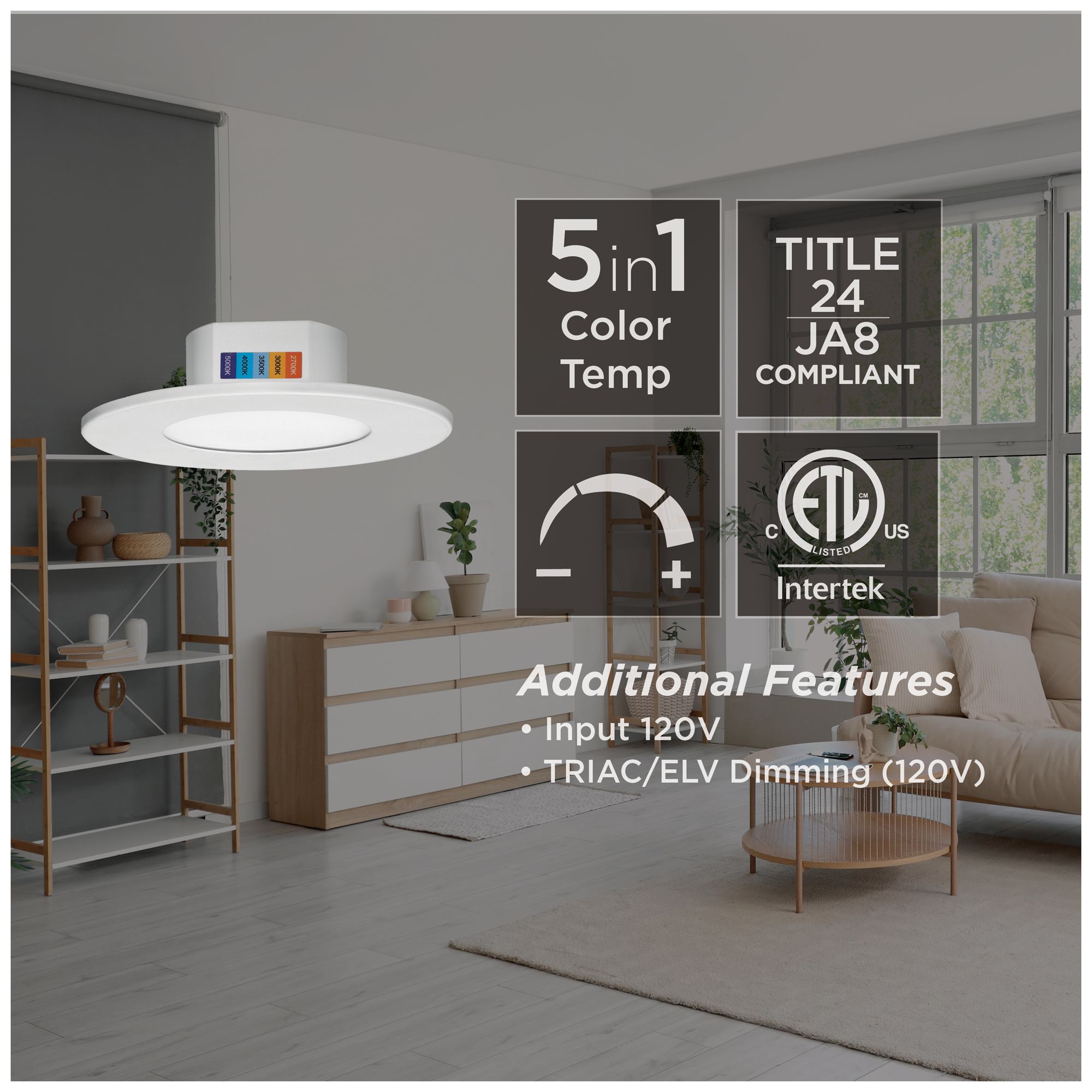 Image 3 Connie 4" Wide White LED Flush Mount more views