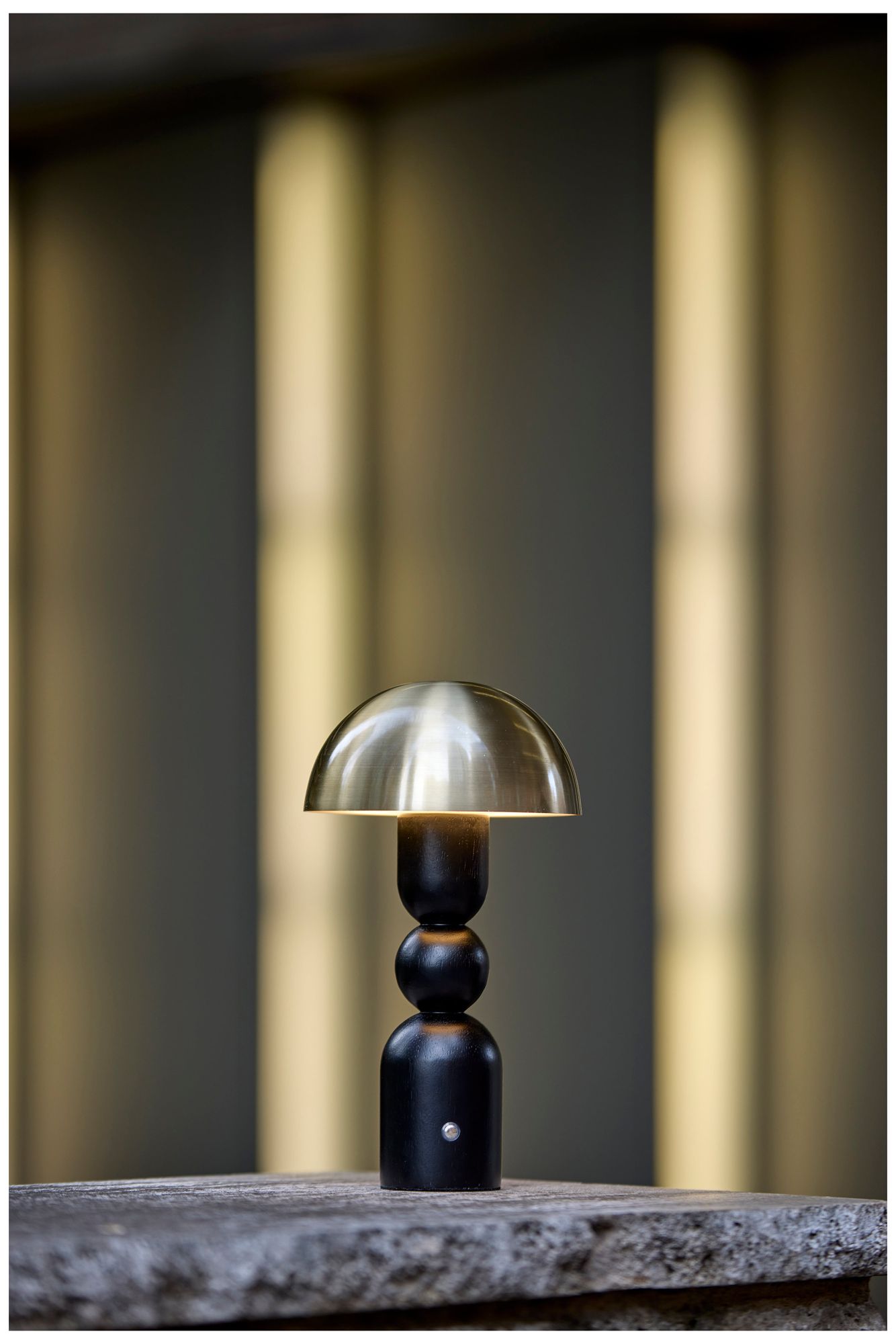 Connie LED Cordless Table Lamp- Black