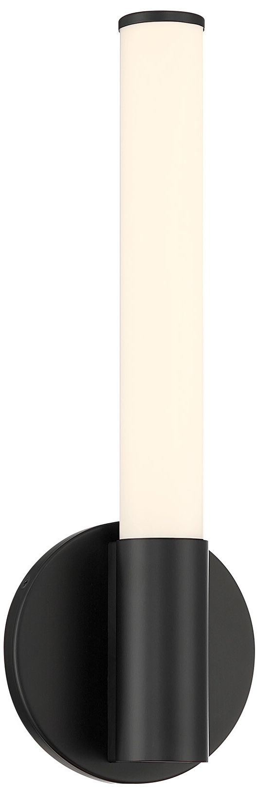 Connor 14" Mini Tube LED Cylinder Vanity Light in Black