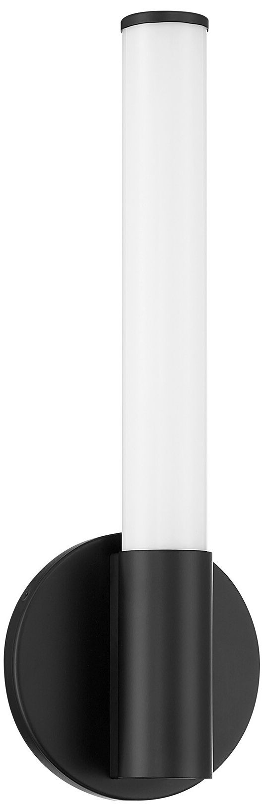 Image 2 Connor 14" Mini Tube LED Cylinder Vanity Light in Black more views