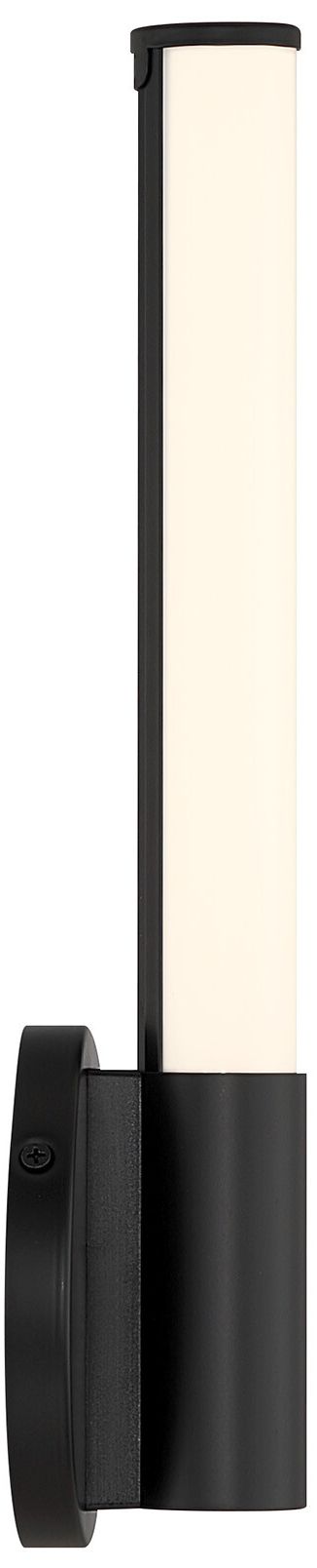 Image 5 Connor 14" Mini Tube LED Cylinder Vanity Light in Black more views