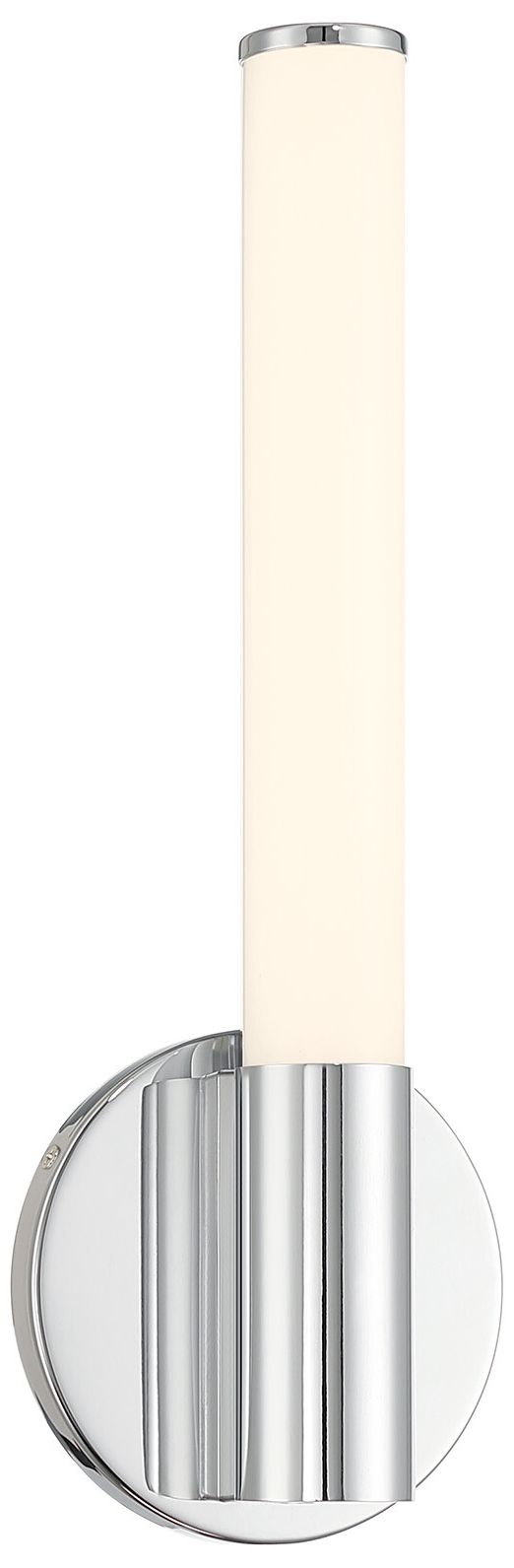 Connor 14" Mini Tube LED Cylinder Vanity Light in Chrome