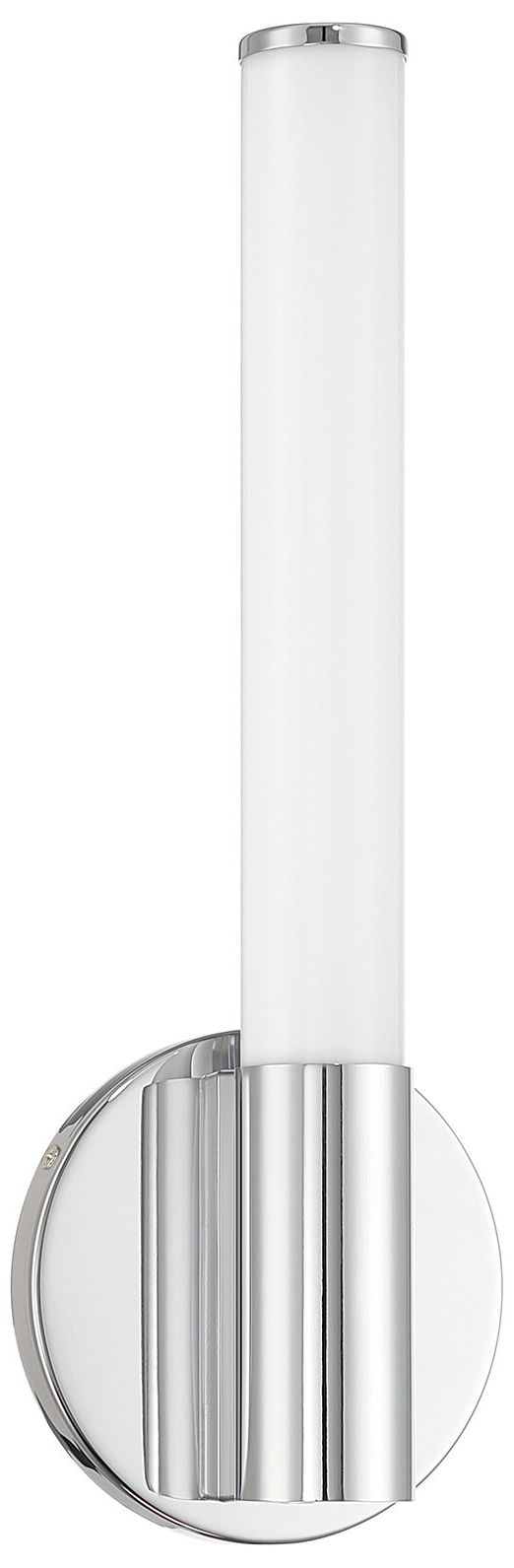 Image 2 Connor 14" Mini Tube LED Cylinder Vanity Light in Chrome more views
