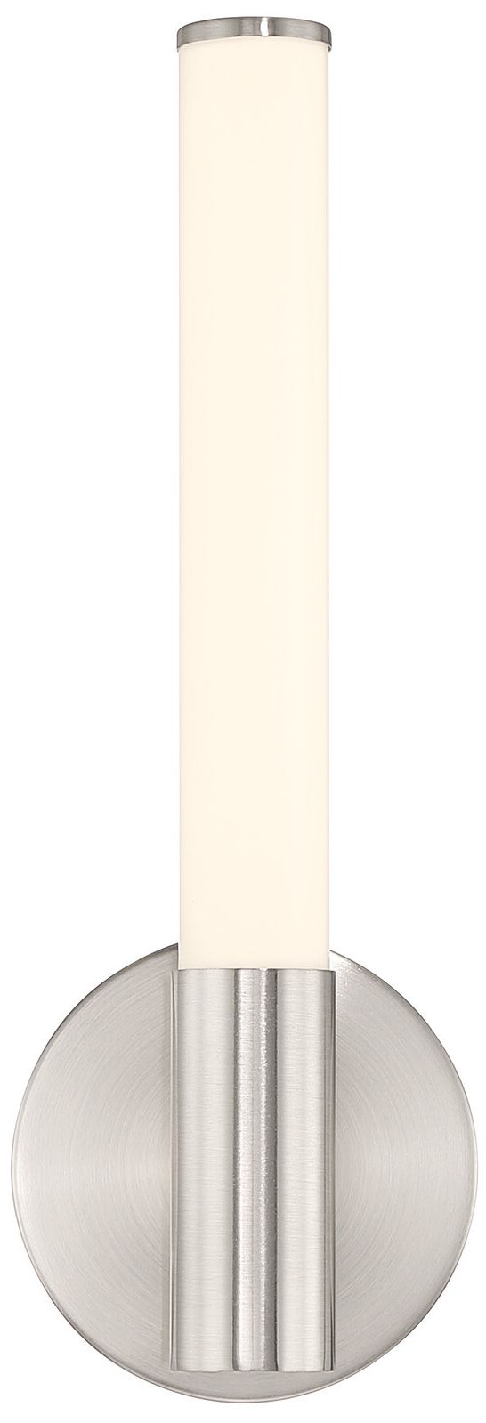 Image 3 Connor 14" Mini Tube LED Cylinder Vanity Light in Satin Nickel more views
