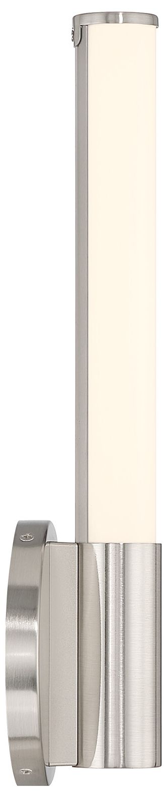 Image 5 Connor 14" Mini Tube LED Cylinder Vanity Light in Satin Nickel more views