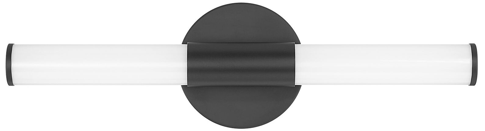 Image 2 Connor 18" Mini Tube LED Cylinder Vanity Light in Black more views