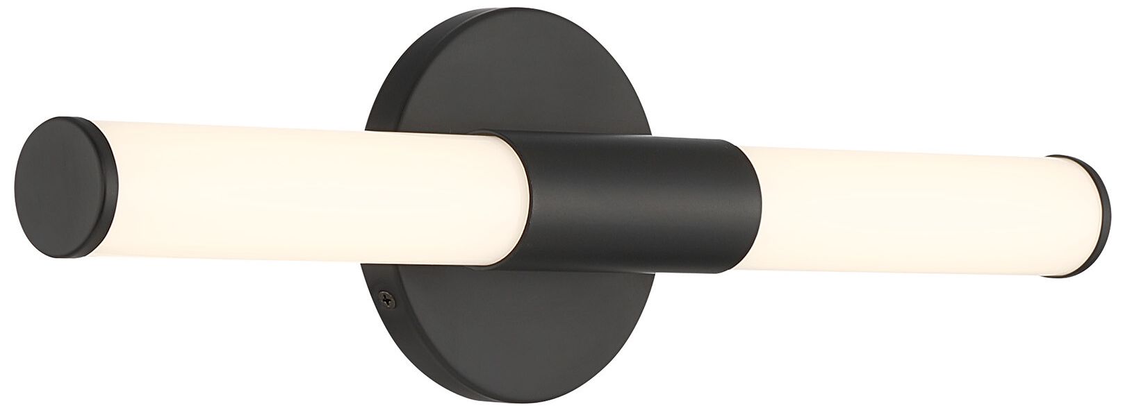 Image 4 Connor 18" Mini Tube LED Cylinder Vanity Light in Black more views