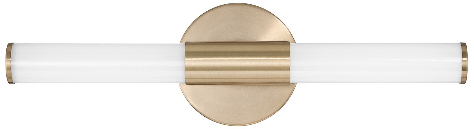 Image 2 Connor 18" Mini Tube LED Cylinder Vanity Light in Brass more views