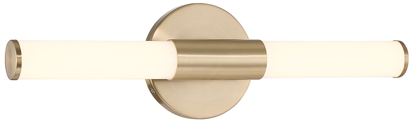 Image 3 Connor 18" Mini Tube LED Cylinder Vanity Light in Brass more views