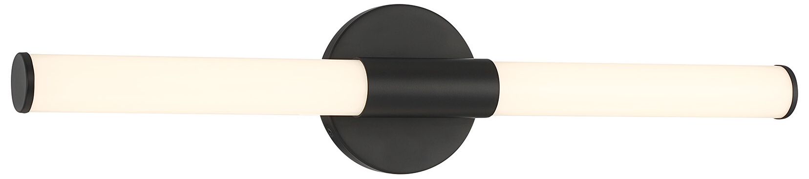 Image 3 Connor 24" Mini Tube LED Cylinder Vanity Light in Black more views