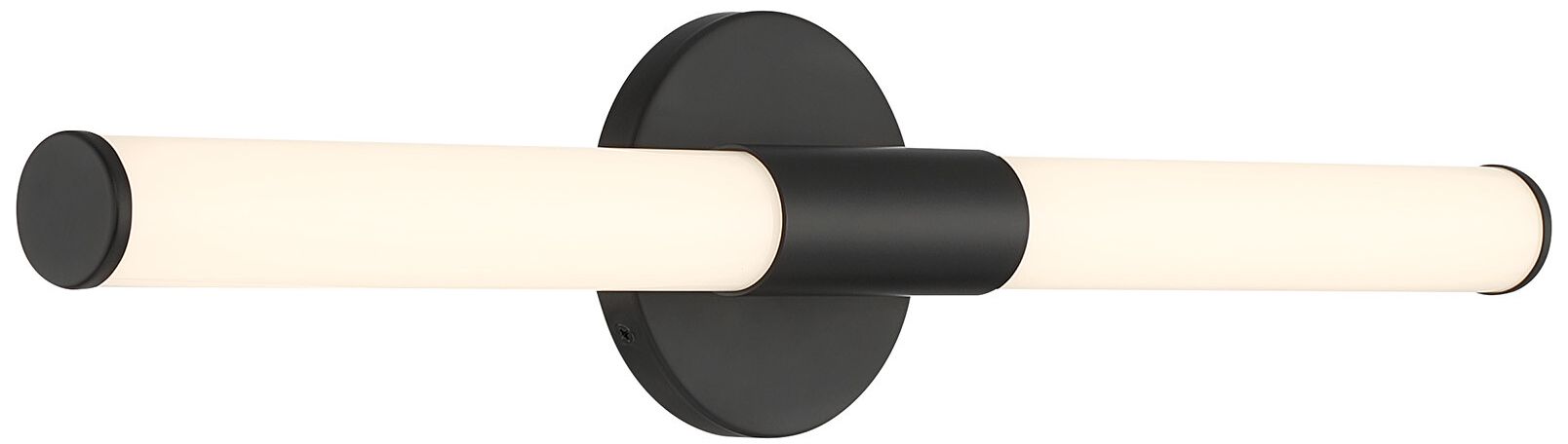 Image 4 Connor 24" Mini Tube LED Cylinder Vanity Light in Black more views