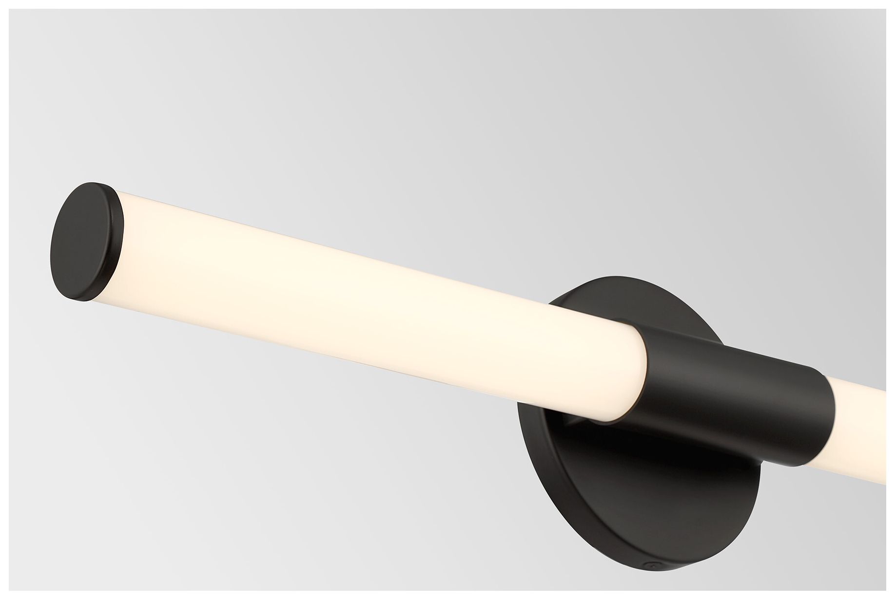Image 6 Connor 24" Mini Tube LED Cylinder Vanity Light in Black more views