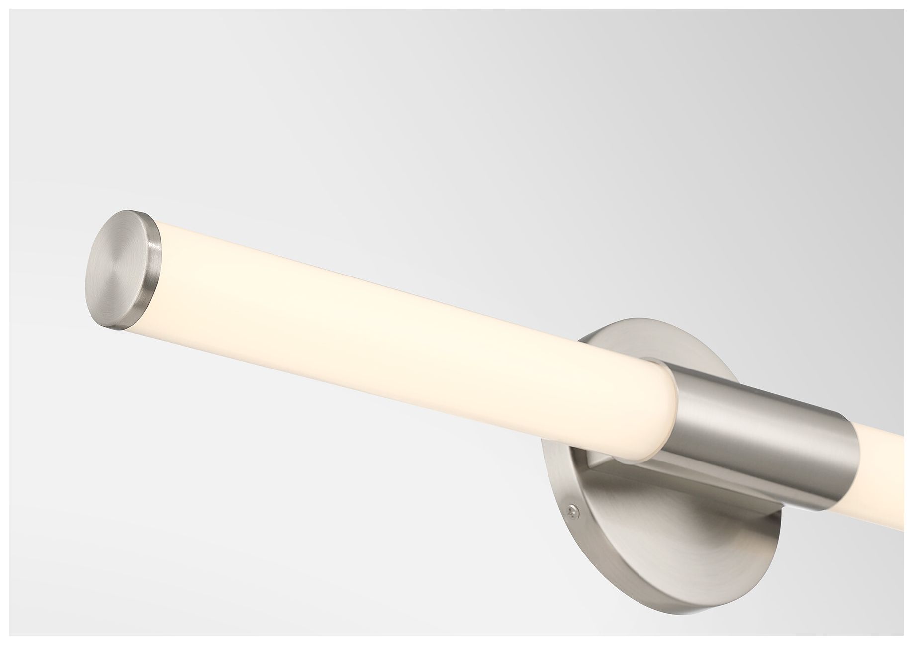 Image 6 Connor 24" Mini Tube LED Cylinder Vanity Light in Satin Nickel more views