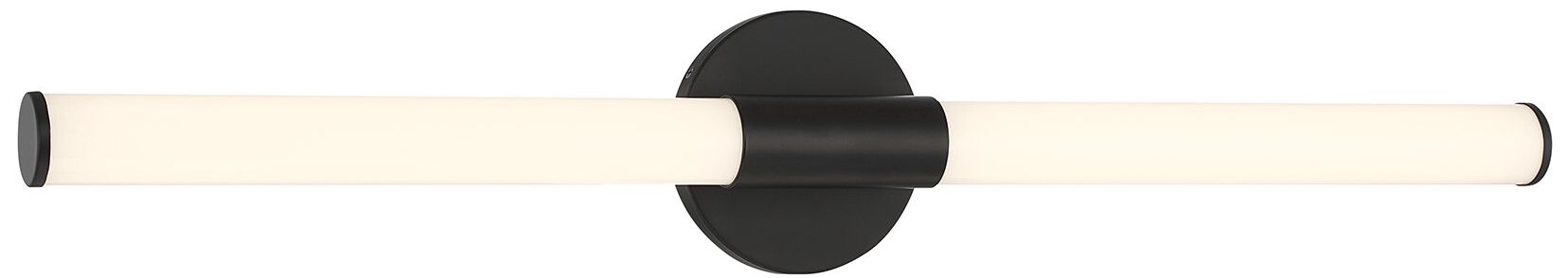 Image 3 Connor 30" Mini Tube LED Cylinder Vanity Light in Black more views