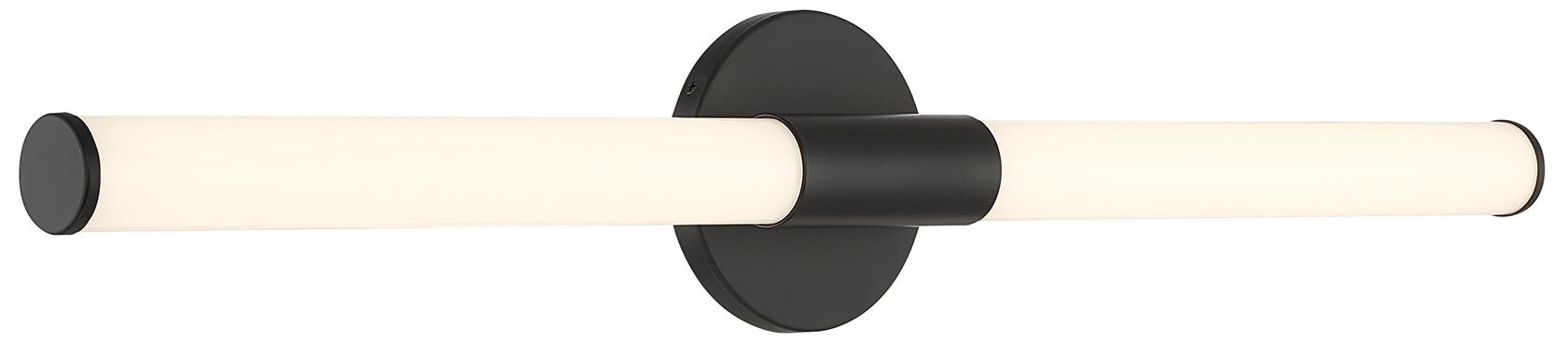 Image 4 Connor 30" Mini Tube LED Cylinder Vanity Light in Black more views