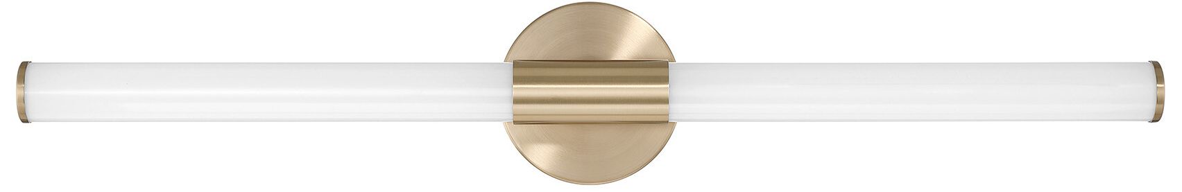 Image 2 Connor 30" Mini Tube LED Cylinder Vanity Light in Brass more views