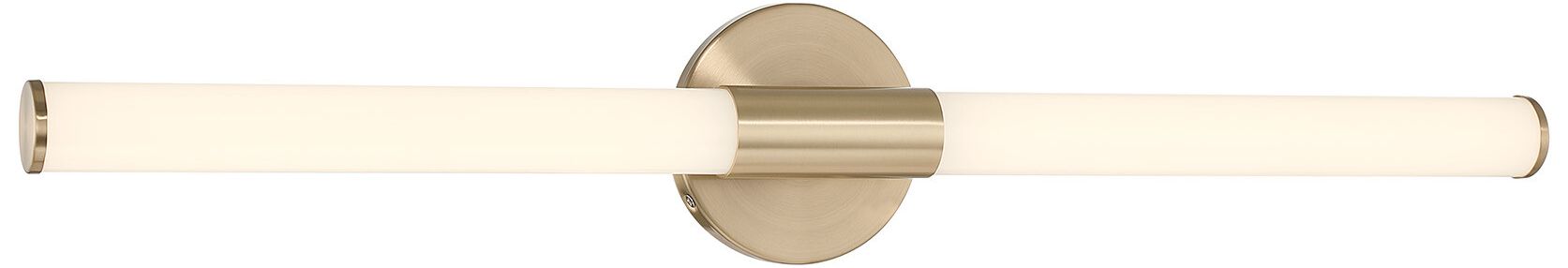 Image 3 Connor 30" Mini Tube LED Cylinder Vanity Light in Brass more views
