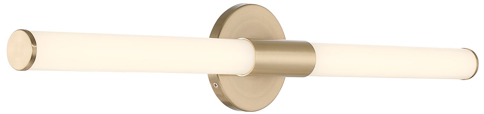 Image 4 Connor 30" Mini Tube LED Cylinder Vanity Light in Brass more views