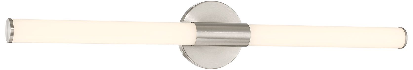 Image 3 Connor 30" Mini Tube LED Cylinder Vanity Light in Satin Nickel more views