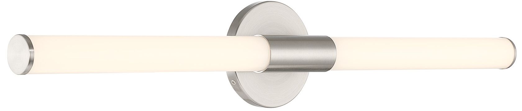 Image 4 Connor 30" Mini Tube LED Cylinder Vanity Light in Satin Nickel more views