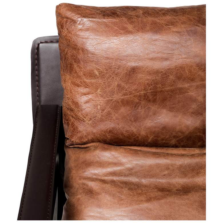 Image 5 Connor Club Chair Open Road Brown Leather more views