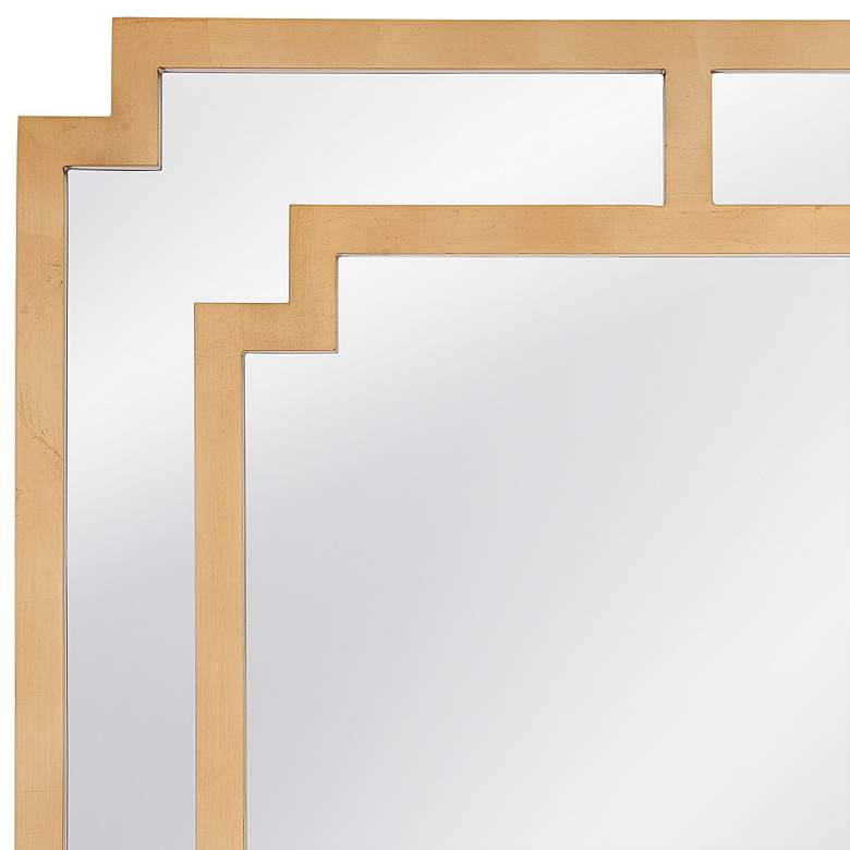 Image 3 Connor Gold Wood 36 inch x 48 inch Rectangular Wall Mirror more views