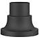 Conover 4 1/2"H Textured Black Outdoor Pier Mount Adapter
