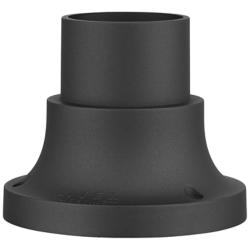 Conover 4 1/2"H Textured Black Outdoor Pier Mount Adapter