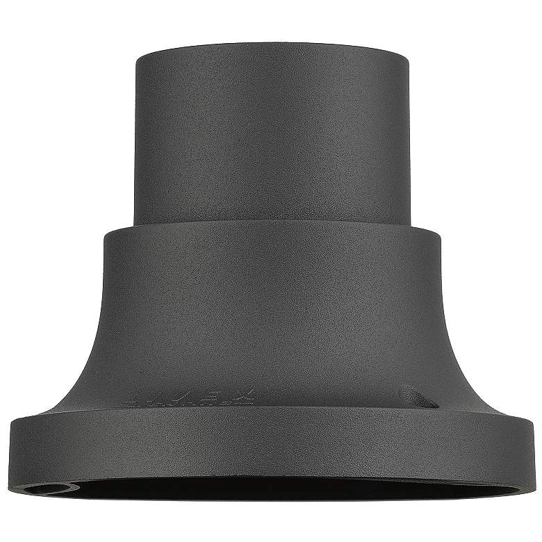 Image 3 Conover 4 1/2"H Textured Black Outdoor Pier Mount Adapter more views