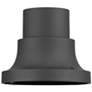 3_Conover 4 1/2"H Textured Black Outdoor Pier Mount Adapter more views