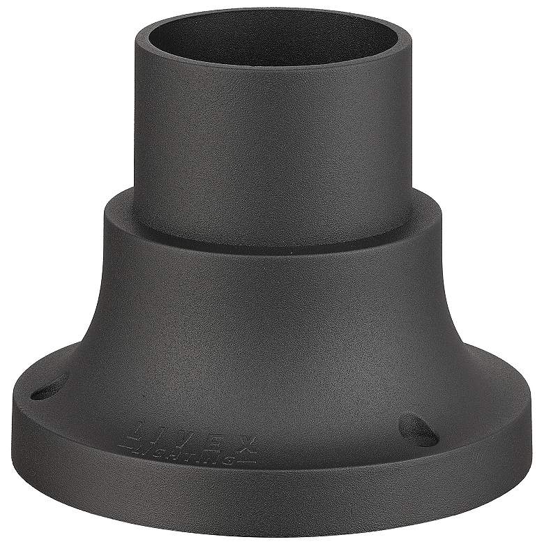 Image 4 Conover 4 1/2"H Textured Black Outdoor Pier Mount Adapter more views