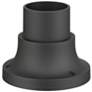 4_Conover 4 1/2"H Textured Black Outdoor Pier Mount Adapter more views