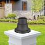 7_Conover 4 1/2"H Textured Black Outdoor Pier Mount Adapter more views