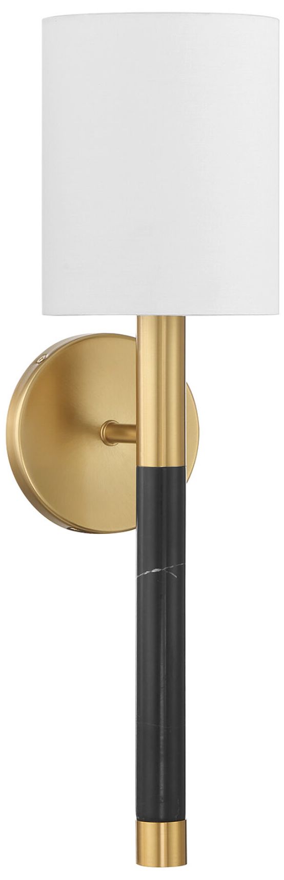 Thumbnail2 of Conrad 1-Light Wall Sconce in Warm Brass more views