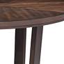 Conrad 48" Wide Dark Brown Wood Round Dining Table in scene