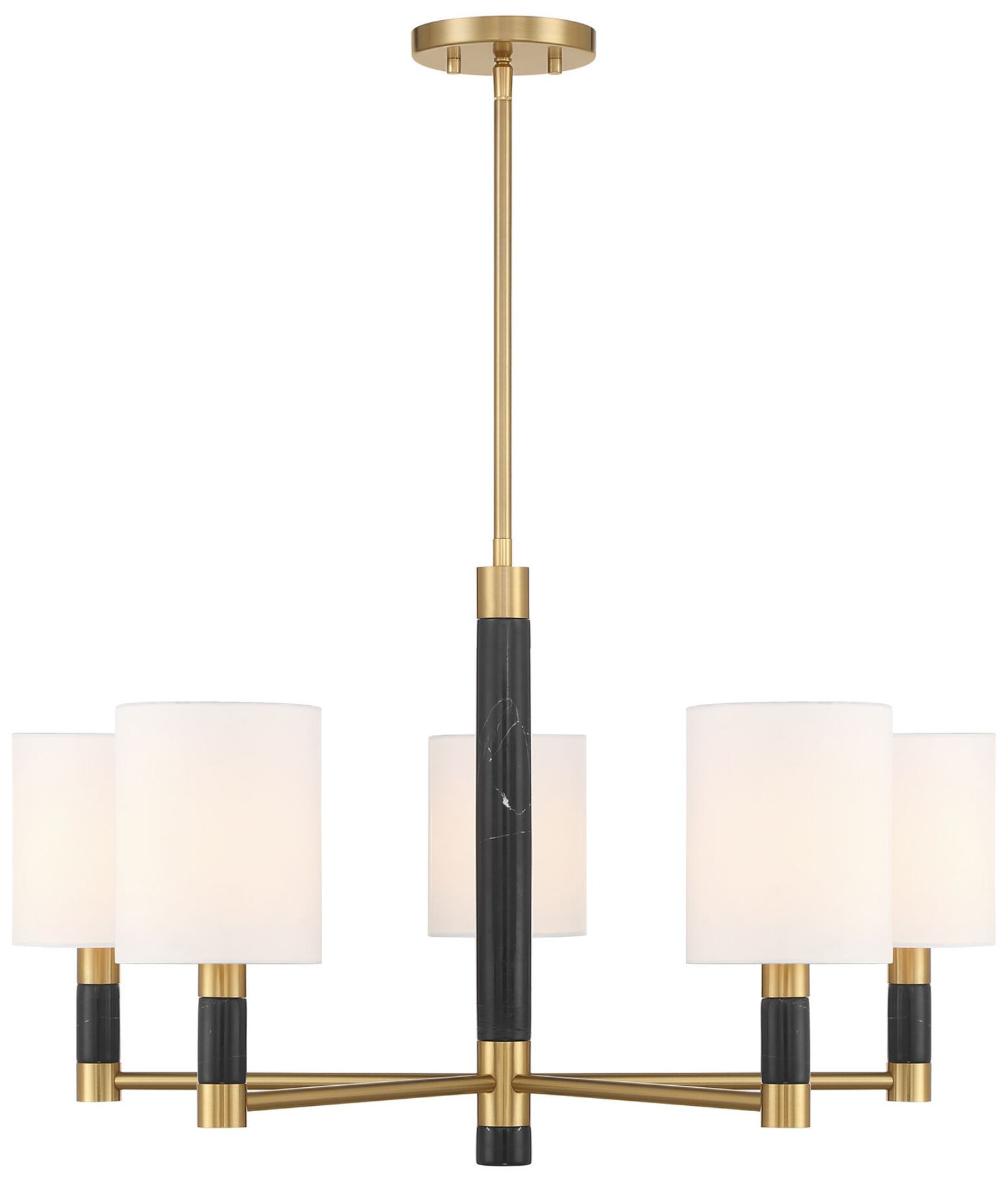 Thumbnail1 of Conrad 5-Light Chandelier in Warm Brass