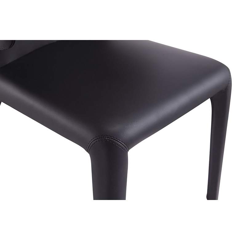 Image 3 Conrad Black Faux Leather Dining Chair (Set of 2) more views