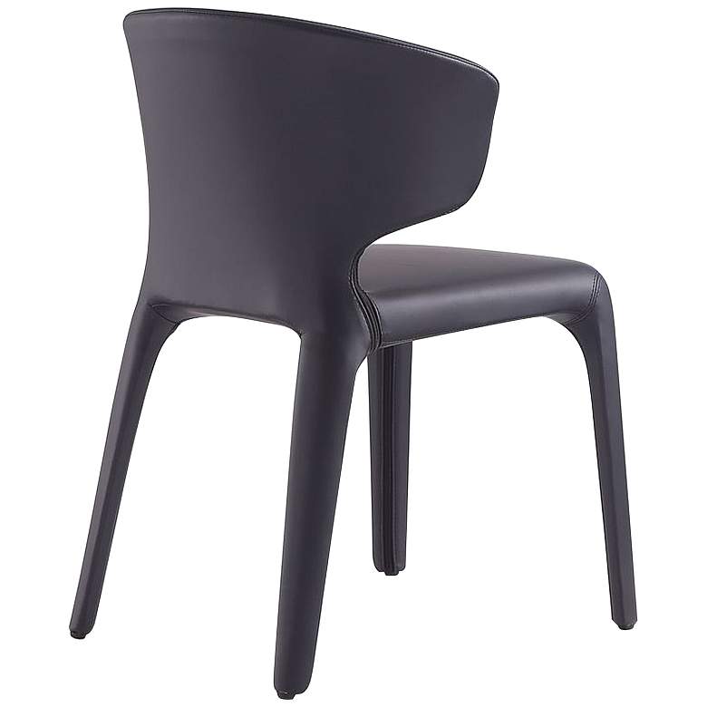 Image 6 Conrad Black Faux Leather Dining Chair (Set of 2) more views