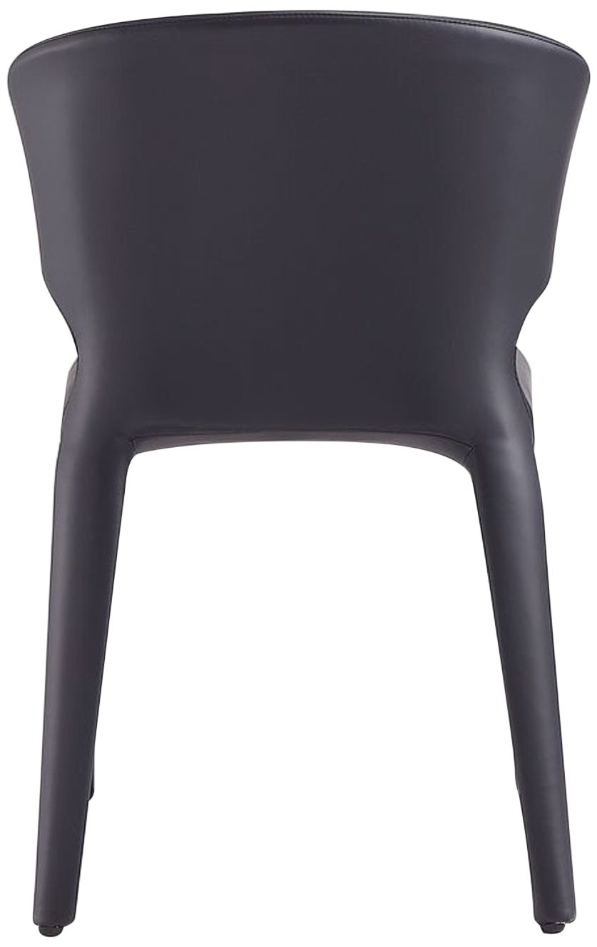 Conrad Black Faux Leather Dining Chair (Set of 2)