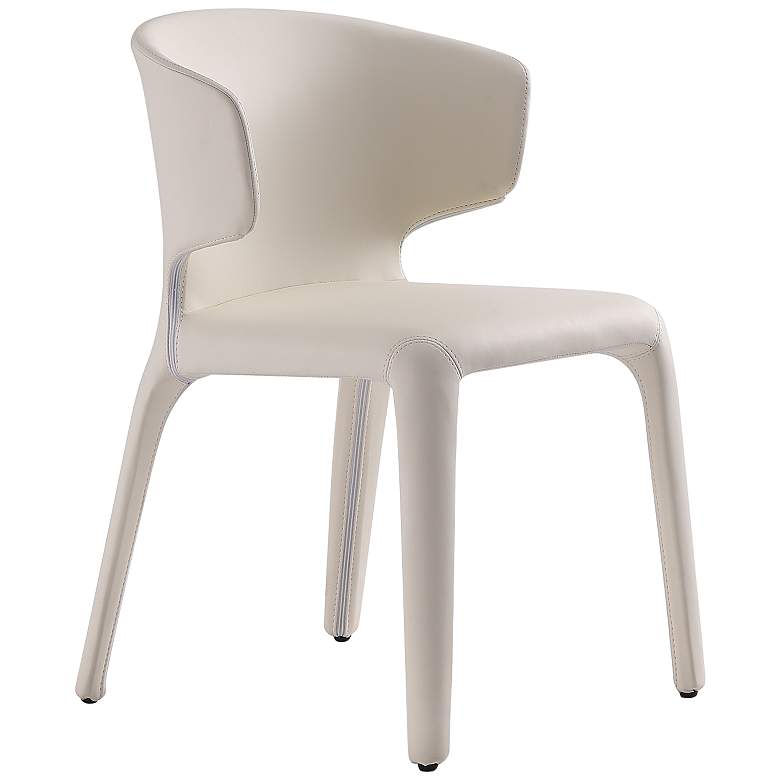 Image 4 Conrad Cream Faux Leather Dining Chair (Set of 2) more views