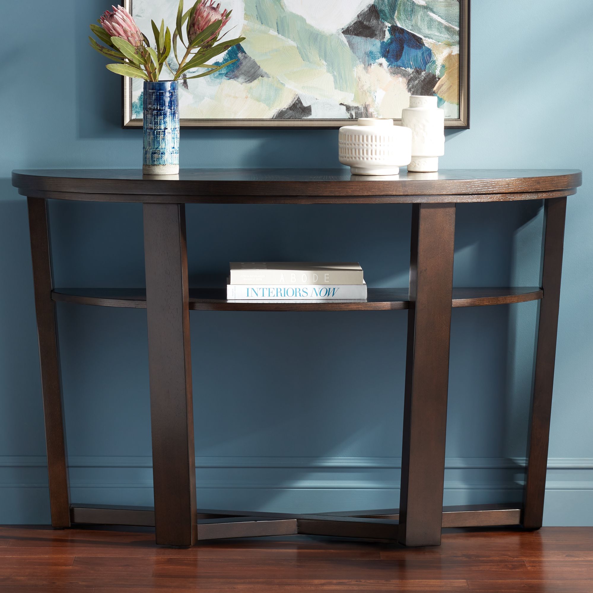 Dark brown deals hallway table