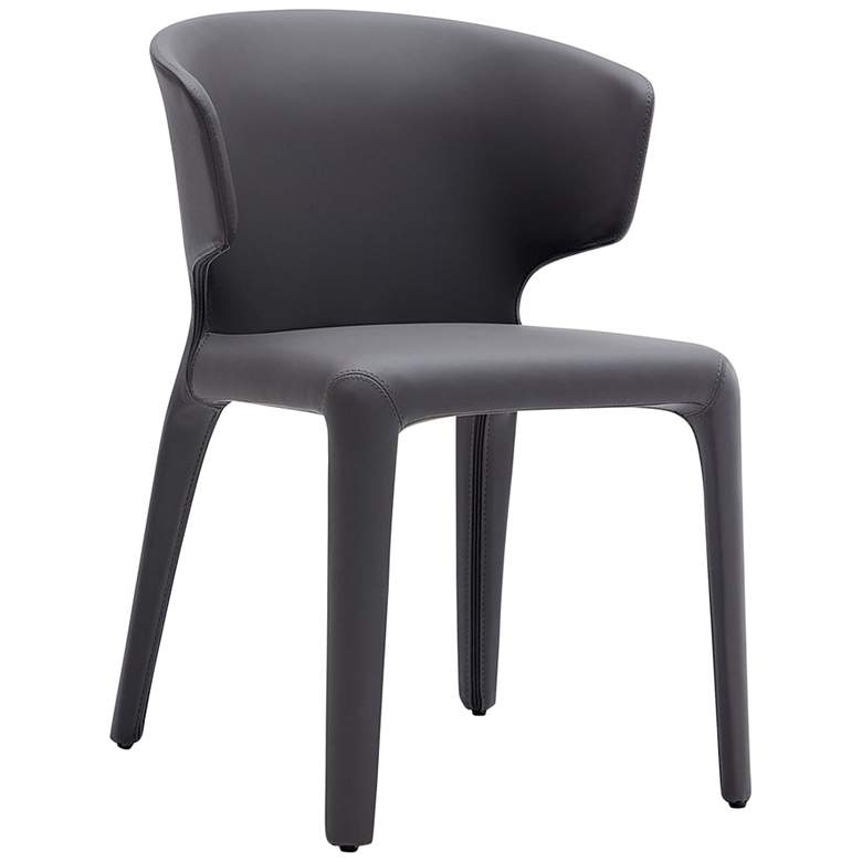 Image 4 Conrad Grey Faux Leather Dining Chair (Set of 2) more views