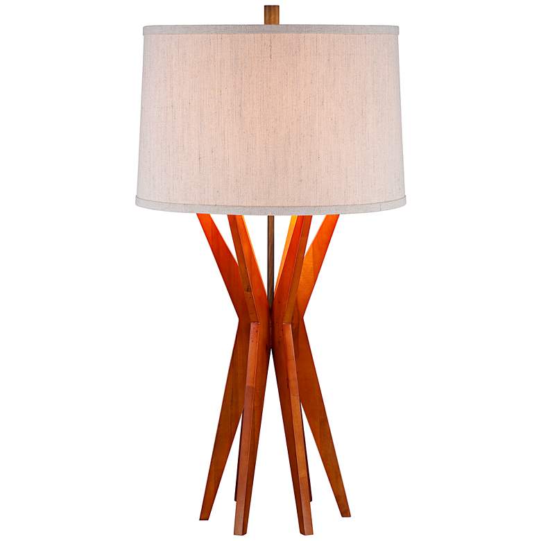 Image 1 Conrad Modern Wood Table Lamp