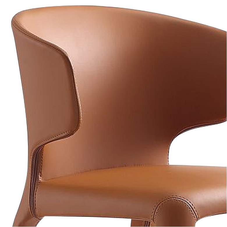 Image 3 Conrad Saddle Faux Leather Dining Chair (Set of 2) more views