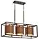 Conroe 37" Wide Bronze Metal Kitchen Island Light Chandelier