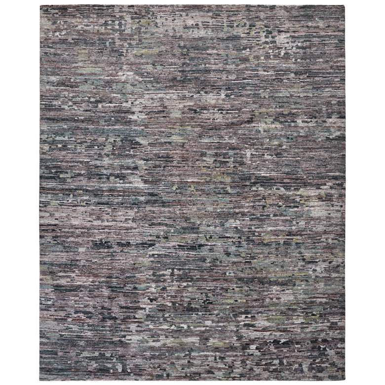 Image 1 Conroe Modern Abstract Hand Knotted Blue Area Rug 6823F