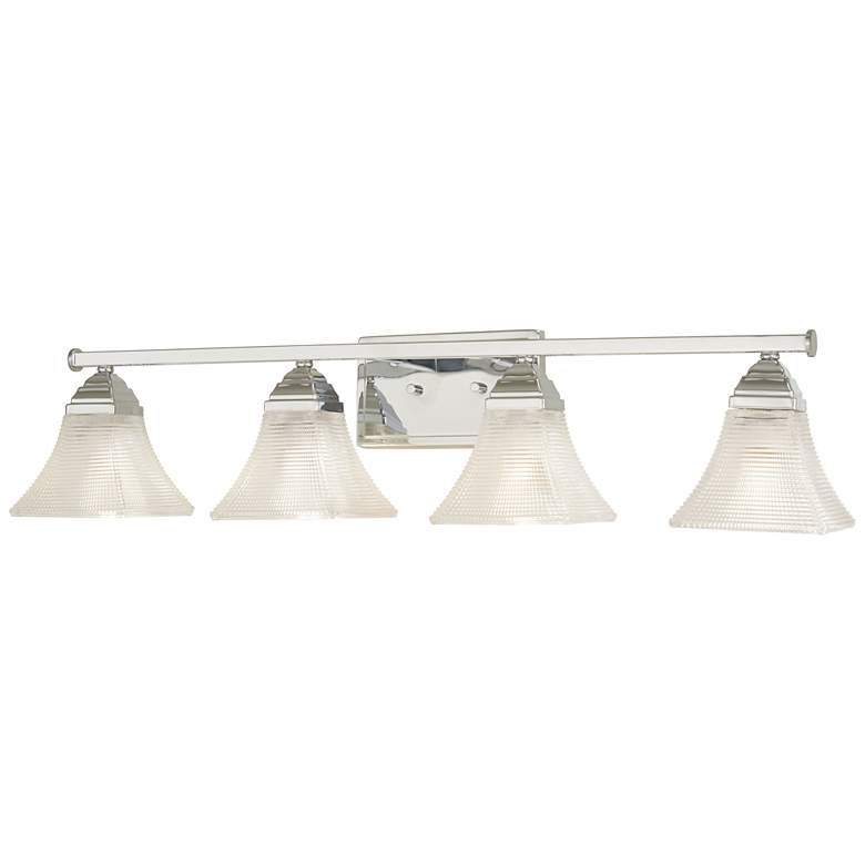 Image 1 Conspire 33 1/4 inch Wide Chrome 4-Light Bath Light