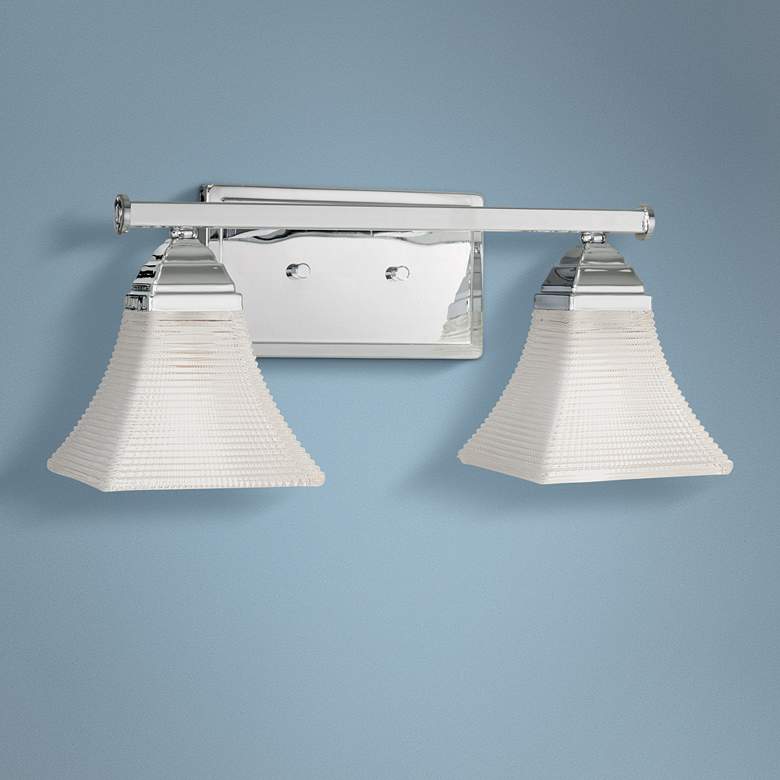 Image 1 Conspire 7 1/4" High Chrome 2-Light Wall Sconce