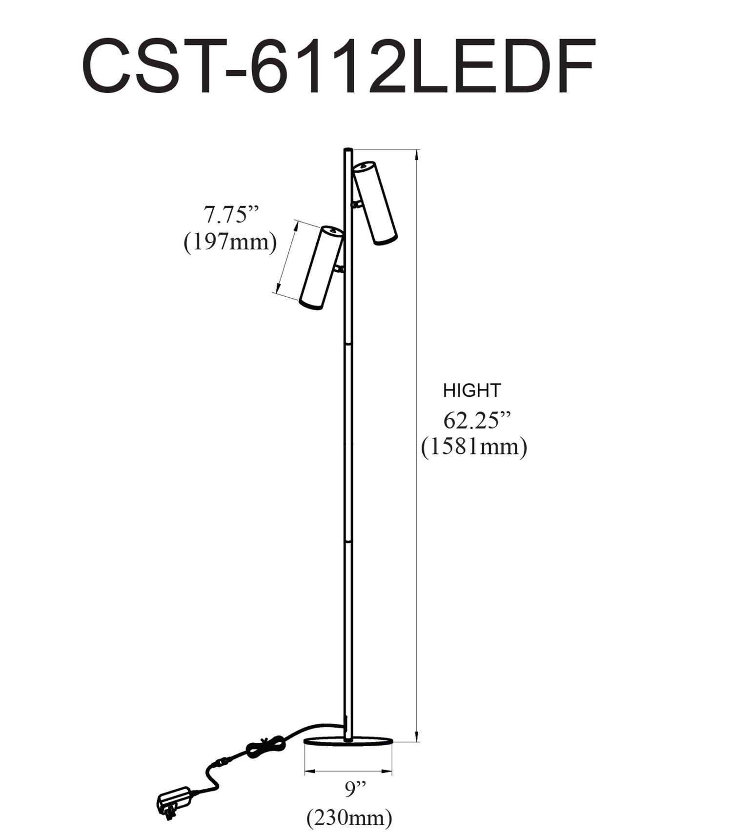 Image 3 Constance 62.25" High Satin Chrome Floor Lamp With Frosted Acrylic Diffuser more views