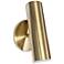 Constance 7 3/4" High Aged Brass LED Wall Sconce